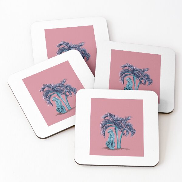 Item preview, Blue Cheetah Under Palm Trees - by Linda Sholberg  designed and sold by Linda Sholberg.