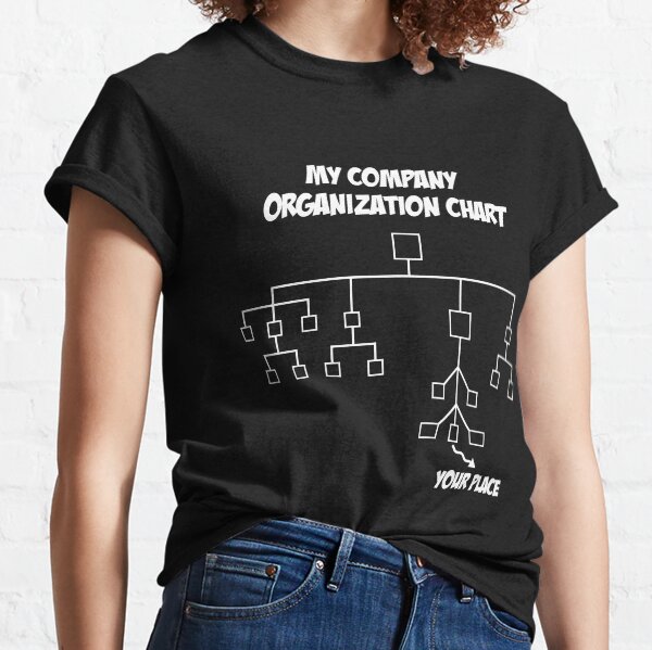 Company Organization Chart T Shirts for Sale Redbubble