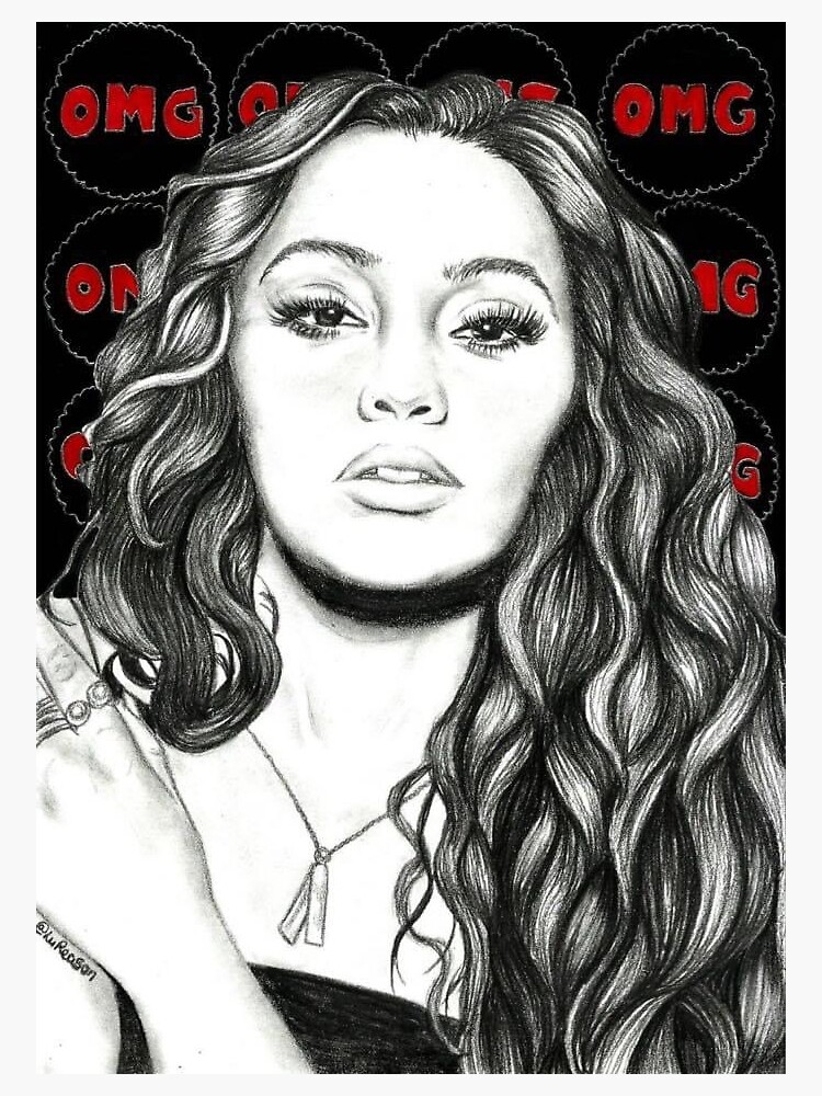 "Leigh Anne Pinnock OMG drawing " Sticker for Sale by lureason | Redbubble
