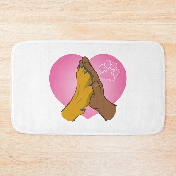 Item preview, Illustration human hand holding a paw, heart afrodescendant. Ideal for catalogs, informative and veterinary institutional material designed and sold by LucianoCosmo.