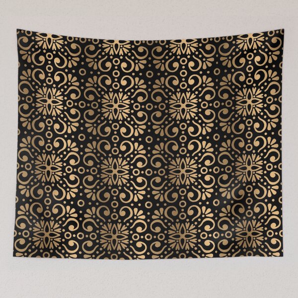 Item preview, Golden Floral Mandala Patterns designed and sold by mouad naouiri.