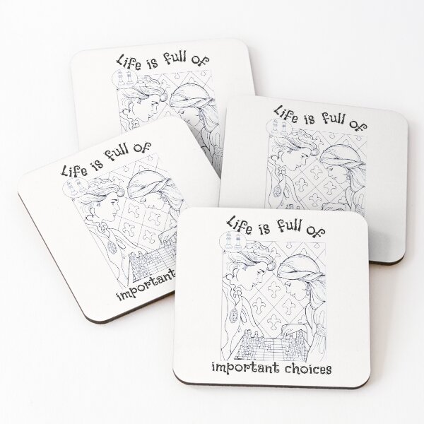 Item preview, Life is full of important choices chess designed and sold by Eva-Success.