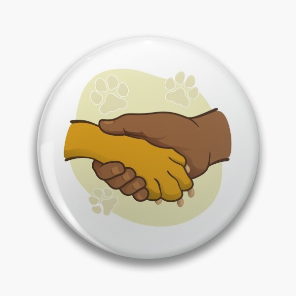 Item preview, Illustration human hand holding a paw, heart afrodescendant. Ideal for catalogs, informative and veterinary institutional material designed and sold by LucianoCosmo.