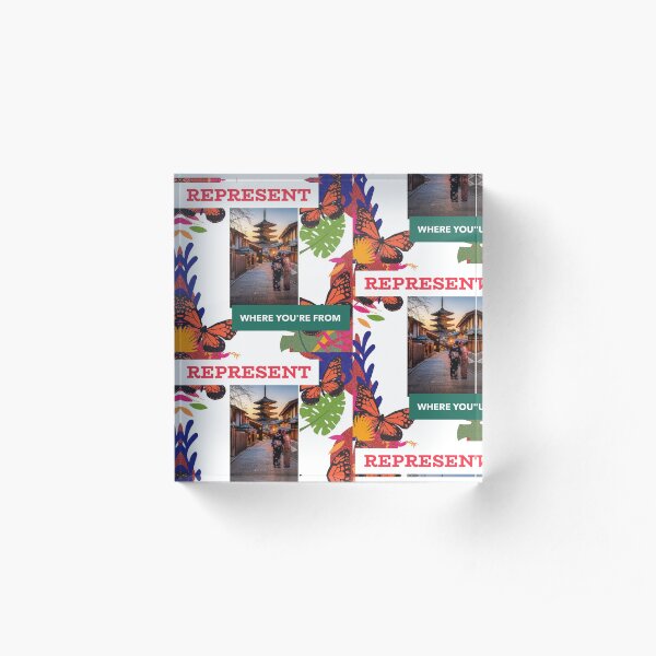 Represent Where You're From China Acrylic Block