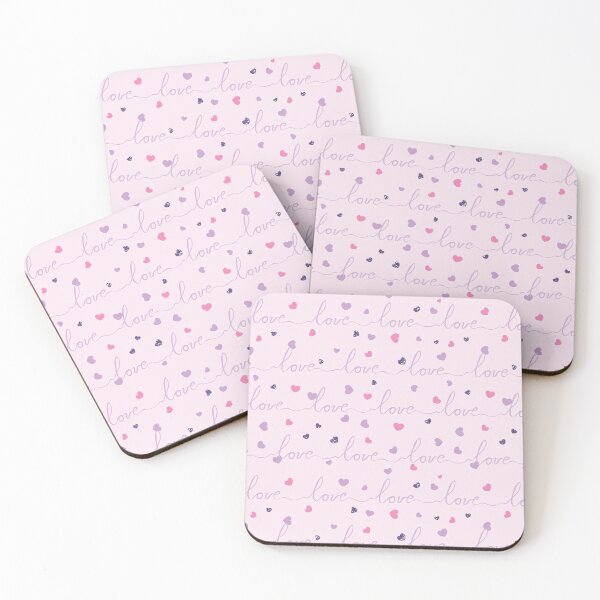 Item preview, Love Word Pattern in Pastel designed and sold by WisdomInspired.