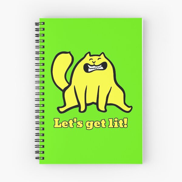 Item preview, Funny Yellow Cat - Let's Get Lit! designed and sold by KittySwag.