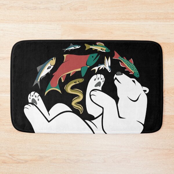 Item preview, Fishing Bear - for Black Background designed and sold by Britt Sorensen.