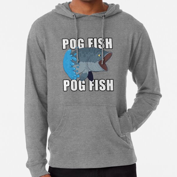 Pog Fish - With Text Lightweight Hoodie for Sale by Expeditioner's  Discovery Guild Enterprise