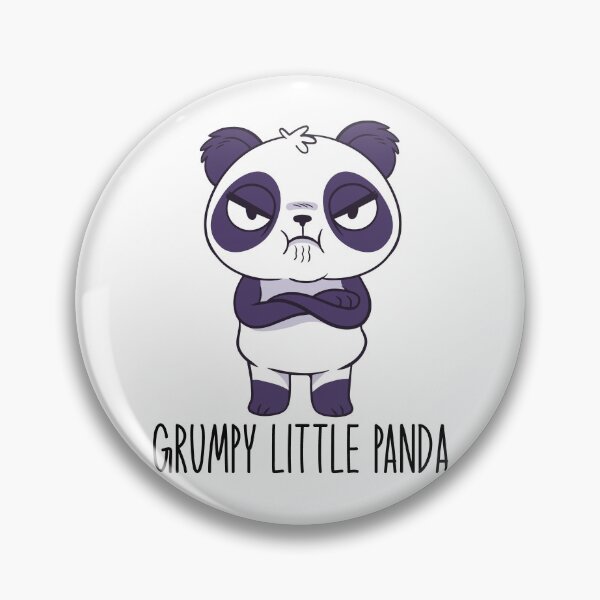 Item preview, Cute panda clipart | Grumpy little panda designed and sold by BabyClothesKing.