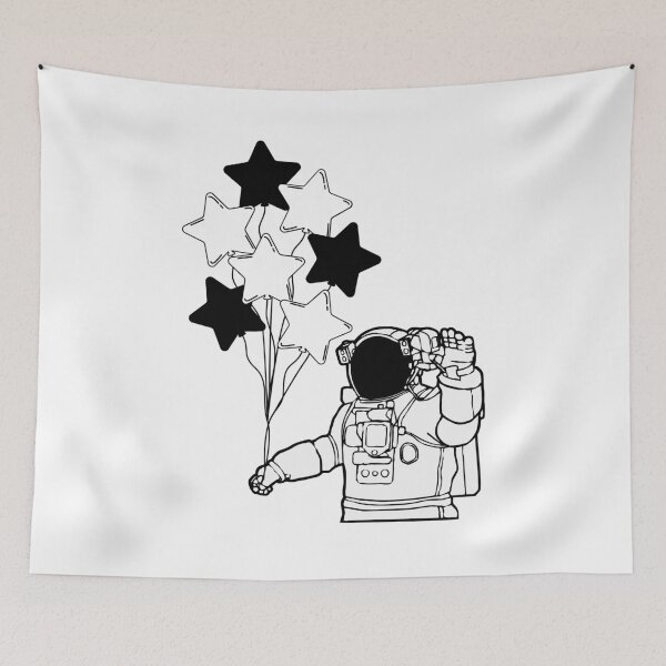 Item preview, Astronaut With Balloons designed and sold by Hedda Young.