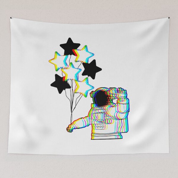 Item preview, Astronaut With Balloons (Trippy) designed and sold by Hedda Young.