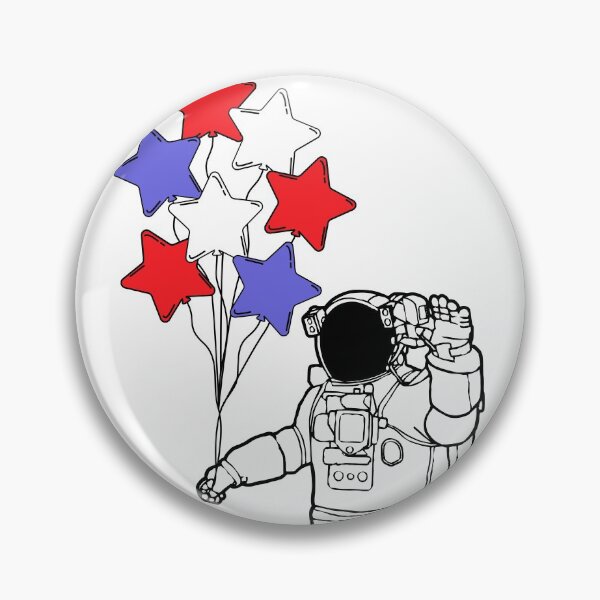 Item preview, Astronaut With Balloons (Red, White, Blue) designed and sold by Hedda Young.