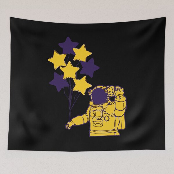 Item preview, Astronaut With Balloons (Yellow) designed and sold by Hedda Young.