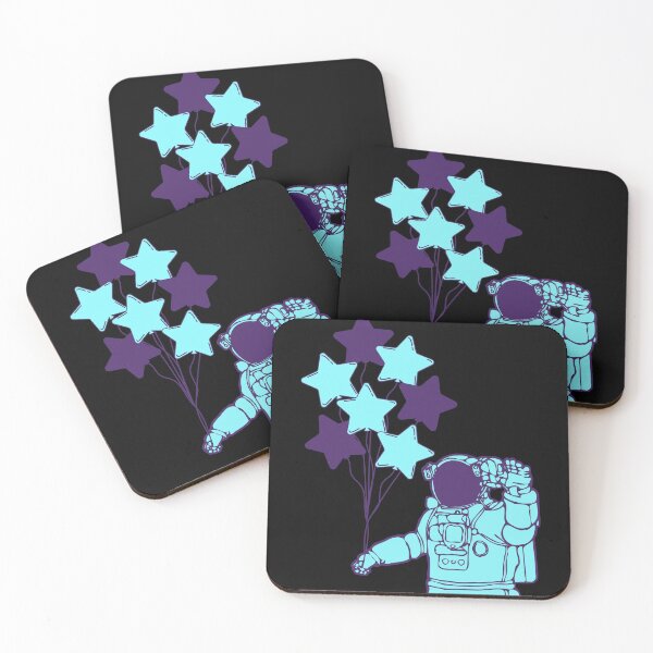 Item preview, Astronaut With Balloons (Blue) designed and sold by Hedda Young.