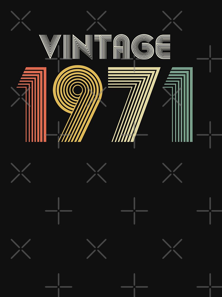 50th Birthday Vintage 1971 Gift by RicardoTito