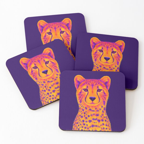 Item preview, Orange and Purple Cheetah designed and sold by NeonFuzz.