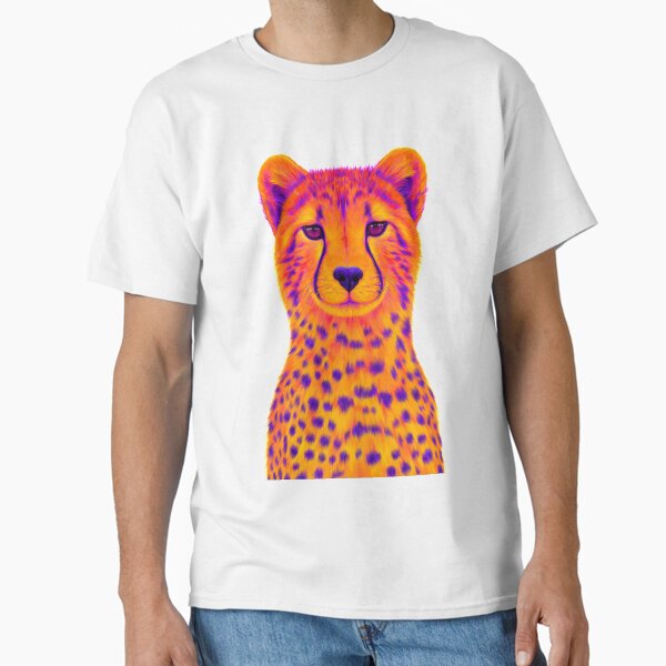 Orange and Purple Cheetah Classic T-Shirt