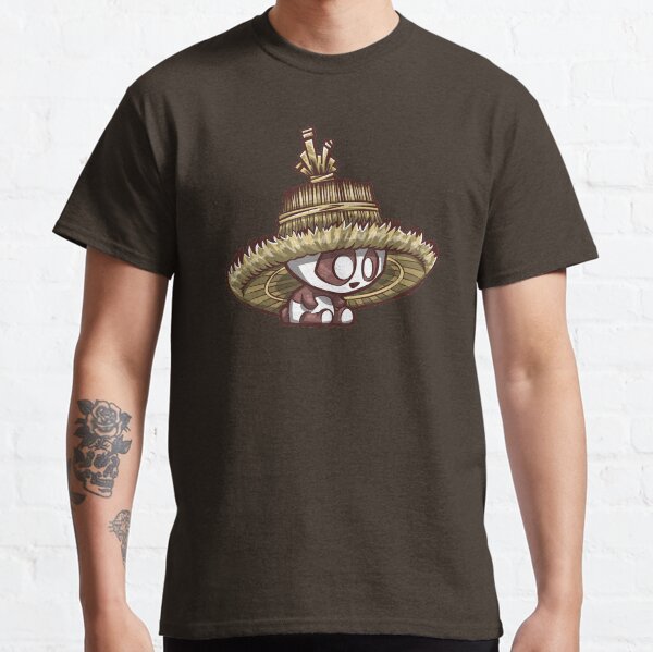 Panda with Oversized Rice Hat Classic T-Shirt