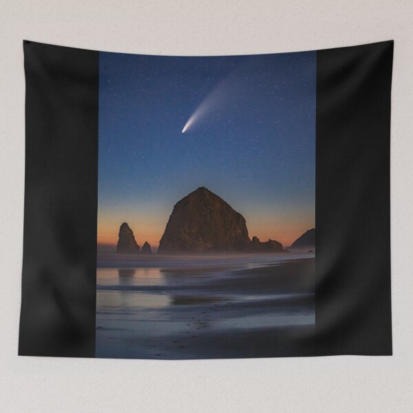 Item preview, Neowise Comet over Haystack Rock designed and sold by Kristar Burton.