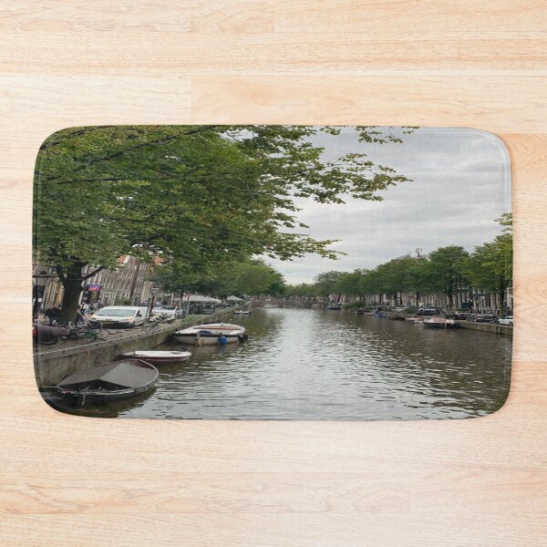 Item preview, Amsterdam canal houses River boats designed and sold by Wasef Baker.