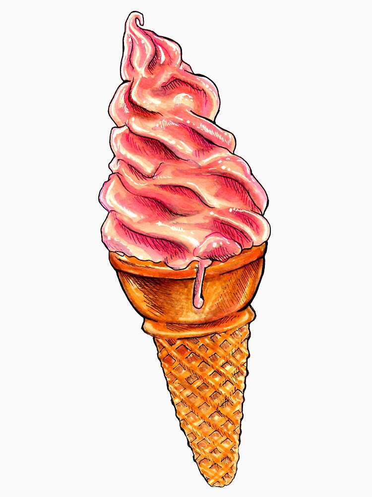 Strawberry Soft Serve Pattern by KellyGilleran