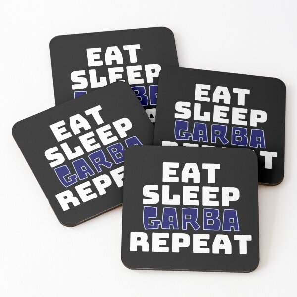 Item preview, eat. sleep. garba. repeat designed and sold by BrownGirlMantra.