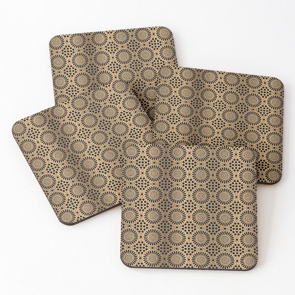 Item preview, Golden Floral Mandala Patterns designed and sold by mouad naouiri.