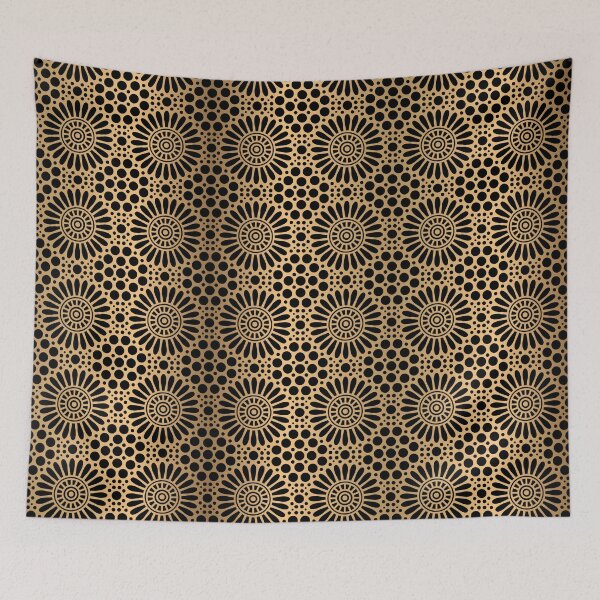Item preview, Golden Floral Mandala Patterns designed and sold by mouad naouiri.