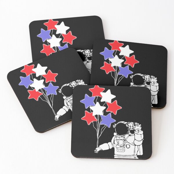 Item preview, Astronaut With Balloons (Red, White, Blue) designed and sold by Hedda Young.