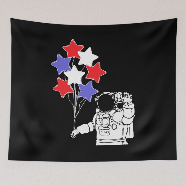 Item preview, Astronaut With Balloons (Red, White, Blue) designed and sold by Hedda Young.