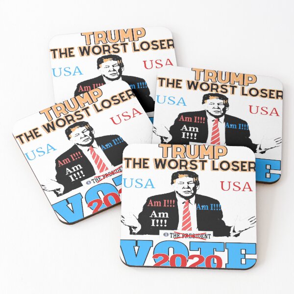 Item preview, Anti-Trump the worst loser US election 2020 designed and sold by CoolMolo.