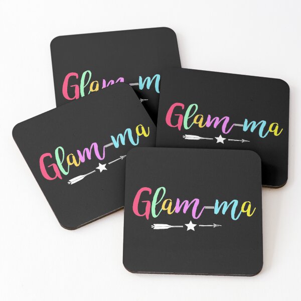 Aperçu de l'œuvre Cadeau cadeau parfait Glam-ma Glamma Granny Grandma Gold Kiss créée et vendue par JukeLox.