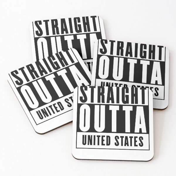 Item preview, Straight Outta United States designed and sold by RandomStuffShop.