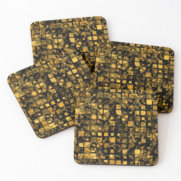 Item preview, Reflective Mosaic Tiles Pattern - Gold designed and sold by Wizzles Emporium.
