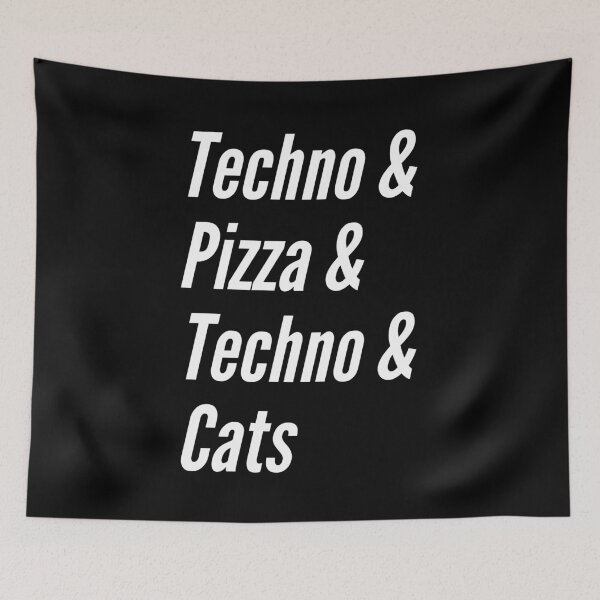 Item preview, Techno & Pizza & Techno & Cats designed and sold by Express YRSLF.