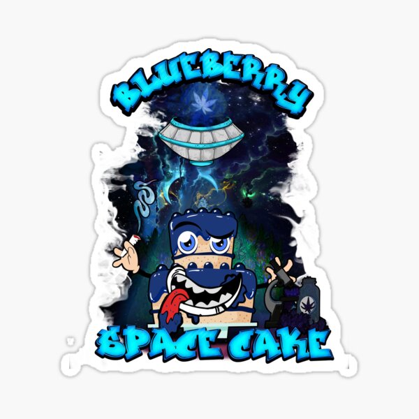 Item preview, Blueberry Space Cake Strain Weed Art designed and sold by DabGraphic.