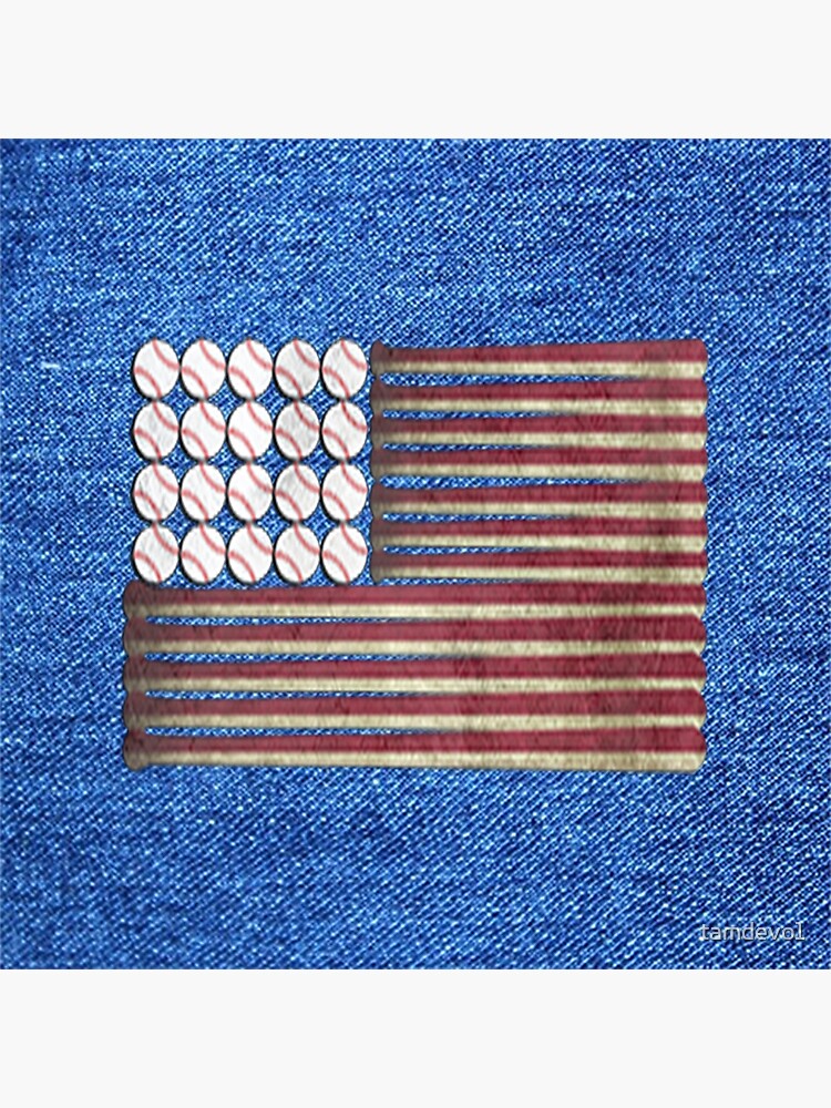 "Baseball Bats & Ball American USA Flag" Poster by tamdevo1 Redbubble