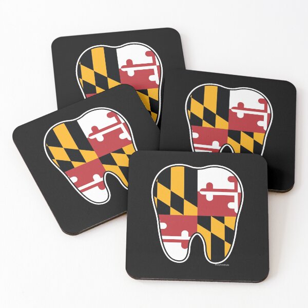 Item preview, Maryland Flag Tooth for Dentists, Orthodontists, Dental hygienists and more  designed and sold by MarylandStyle.