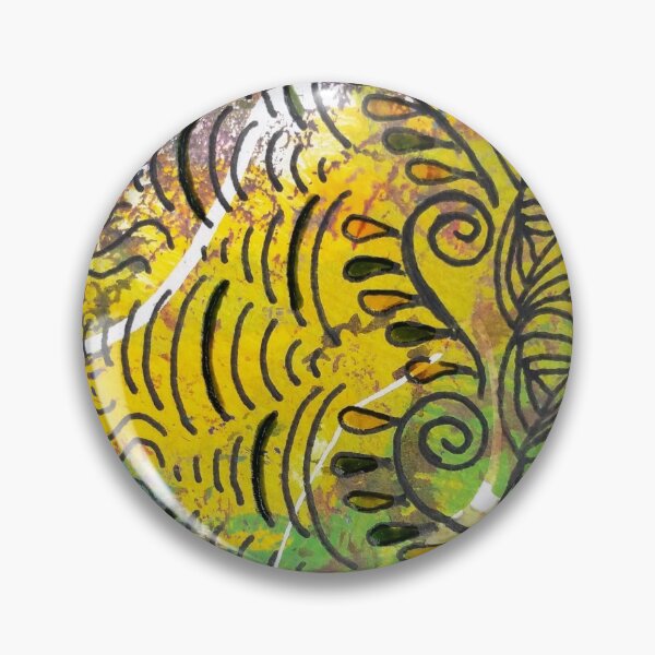 Item preview, Yellow & Green Abstract designed and sold by The Real Sacil.