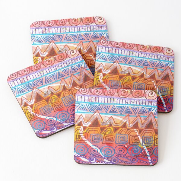 Item preview, Geometric Tangles (Multicolor Distress Paint) designed and sold by The Real Sacil.