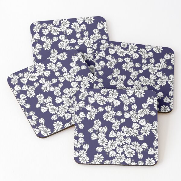 Item preview, Navy blue flowers  designed and sold by jessicarenee95.