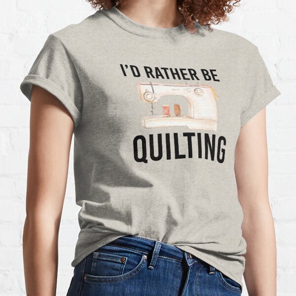 Item preview, Funny Quilting Gift For Women Men I'd Rather Be Quilting designed and sold by kmcollectible.