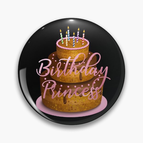 Item preview, Birthday Princess (on Black)  designed and sold by PawsitiveMum.