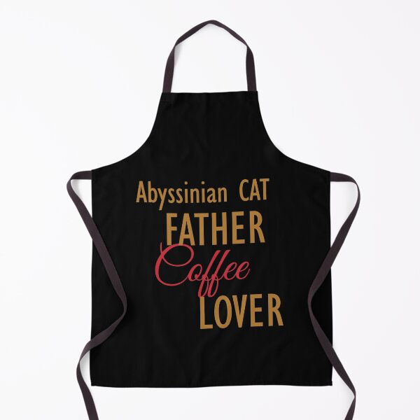 Item preview, Abyssinian CAT Father Coffee Lover. The perfect clothes and stickers for cat and coffee lovers designed and sold by amrmab.