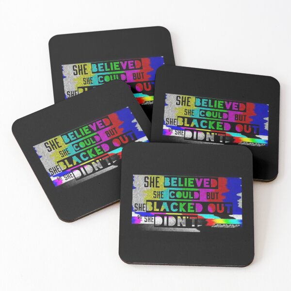 Item preview,  SHE BELIEVED SHE COULD BUT SHE BLACKED OUT designed and sold by GeiekSheiek.