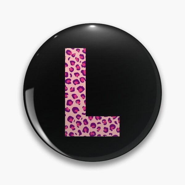 Item preview, Letter L Pink Cheetah Monogram Initial Sticker designed and sold by Pink Mint.