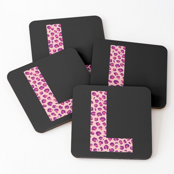 Item preview, Letter L Pink Cheetah Monogram Initial Sticker designed and sold by Pink Mint.