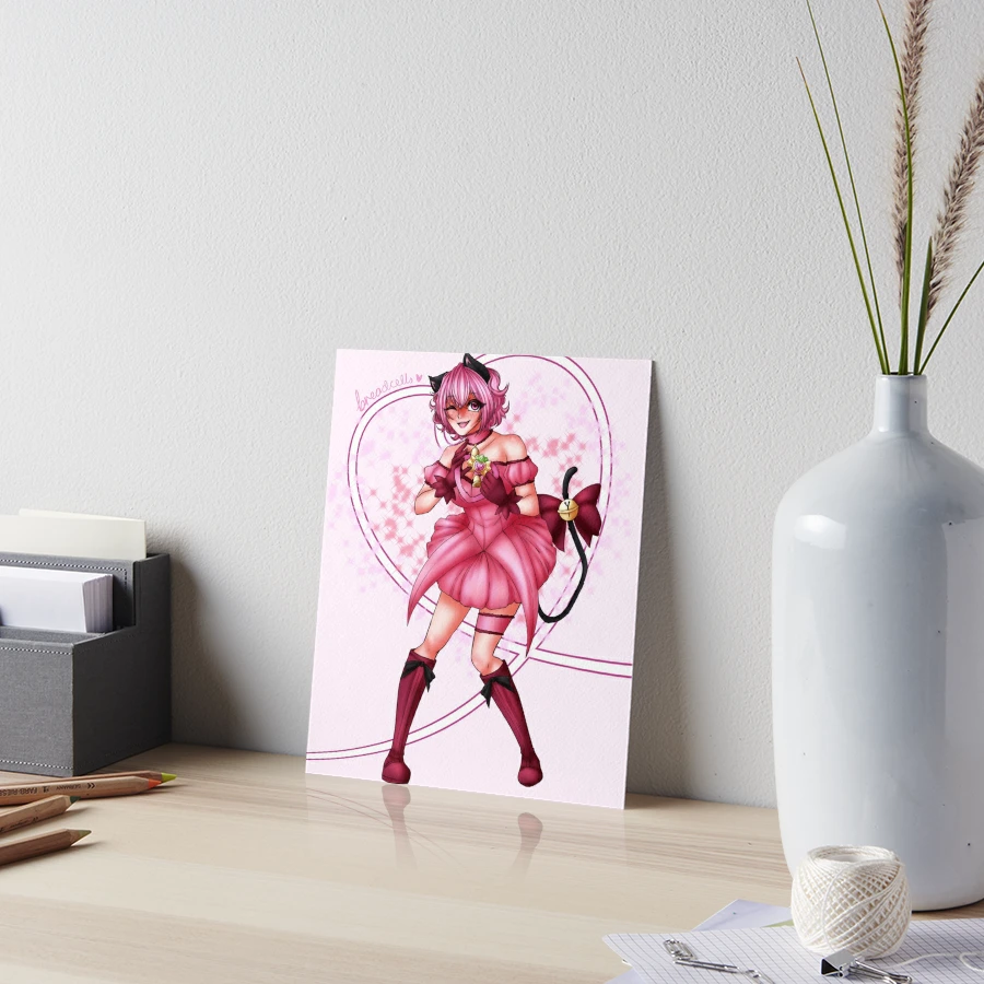 Mew Ichigo from the anime Tokyo Mew Mew New original artwork Art Board  Print for Sale by EryaMoon