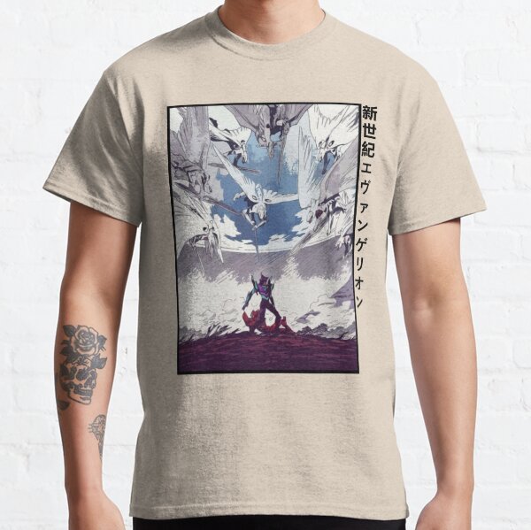 Eva Units 01 & 02 VS Mass Production Evas (Neon Genesis Evangelion) Classic T-Shirt
