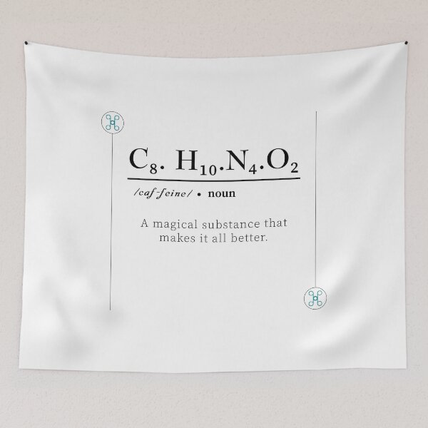 Item preview, Caffeine, Chemical formula, Coffee Chemistry T-Shirt designed and sold by Humais Store.
